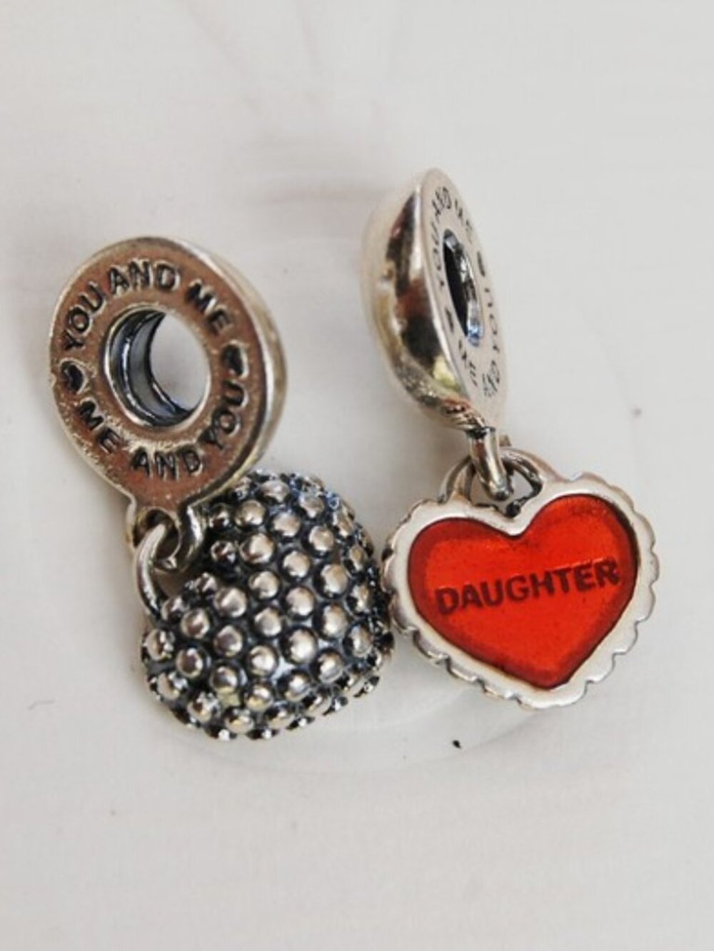 Authentic Pandora Piece of My Heart Mother / Daughter Charm - Picture 9 of 9